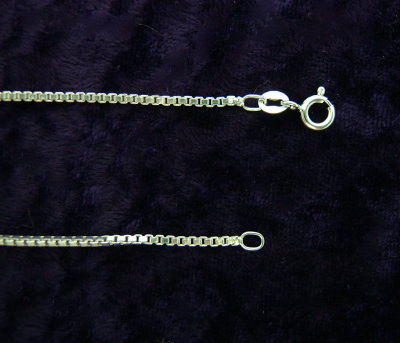 18 Inch Sterling Silver Box Chain